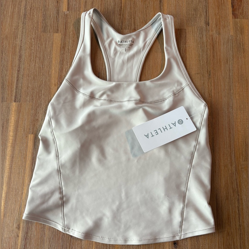 Athleta Interval Tank size S Cream New with Tag